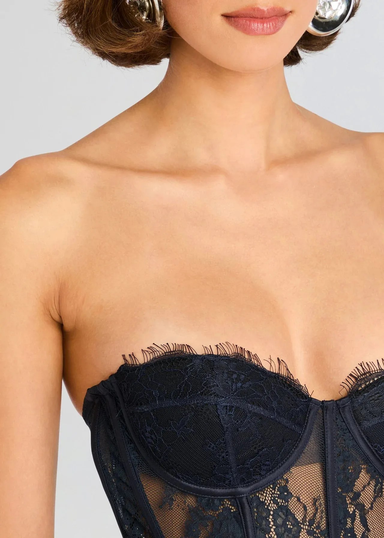 Retrofete - Otto Lace Bodysuit - Navy sold by Jessie Boutique product image thumbnail 3