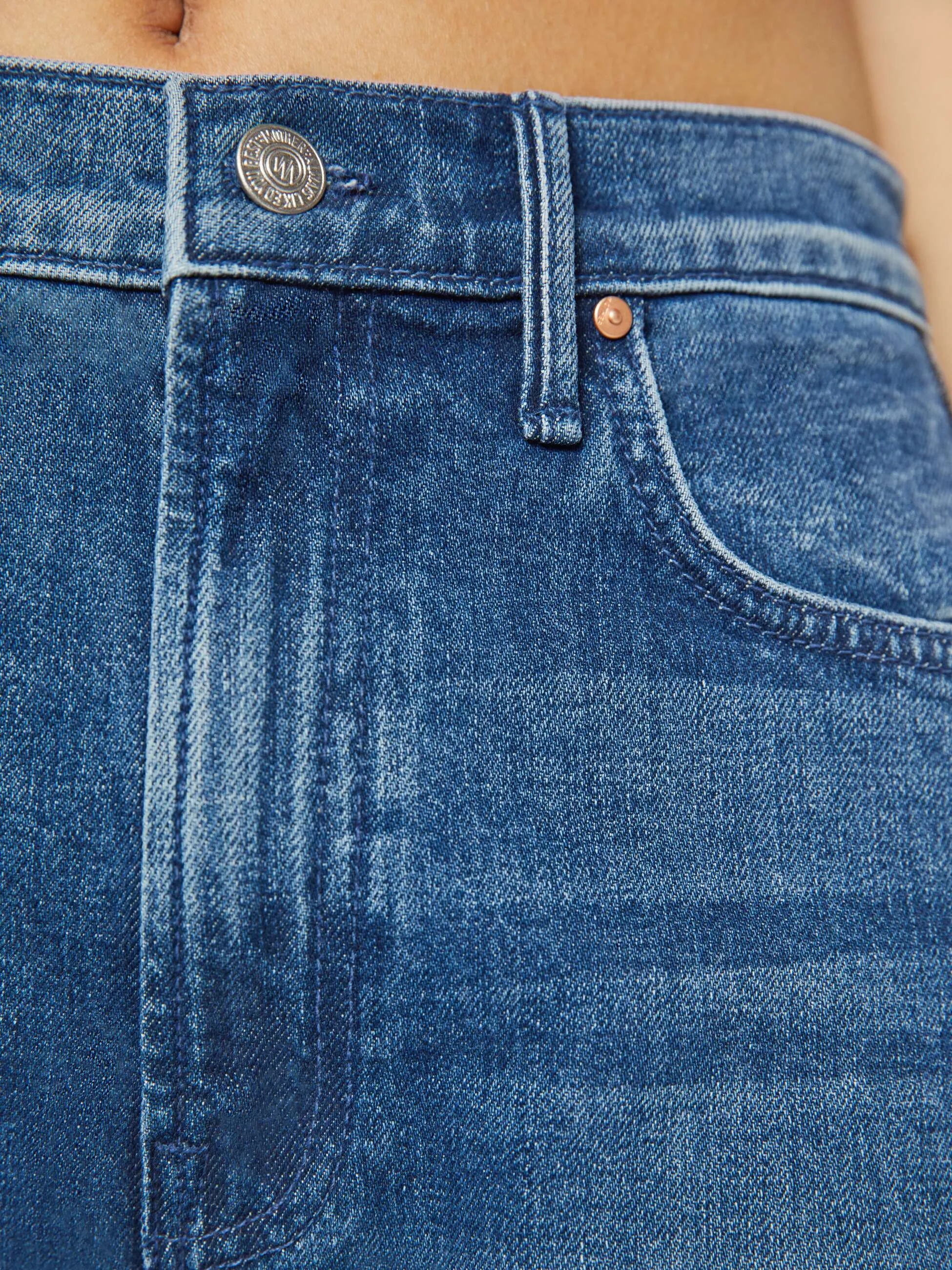 Mother - PETITES* The Lil' Half Pipe Flood - Black And Blue sold by Jessie Boutique product image thumbnail 5