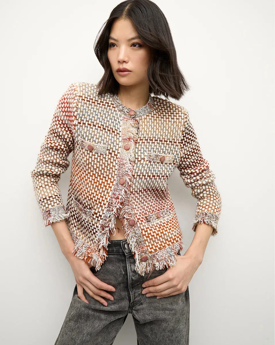 Veronica Beard - Sariyah Knit Jacket - Red Multi sold by Jessie Boutique product image thumbnail 2