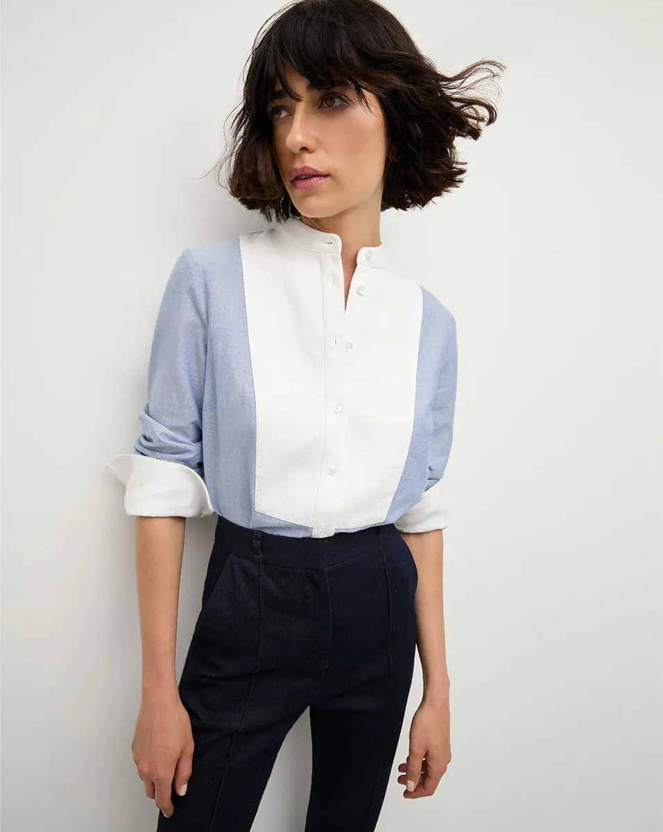 Veronica Beard - Naya Top - Blue Haze sold by Jessie Boutique