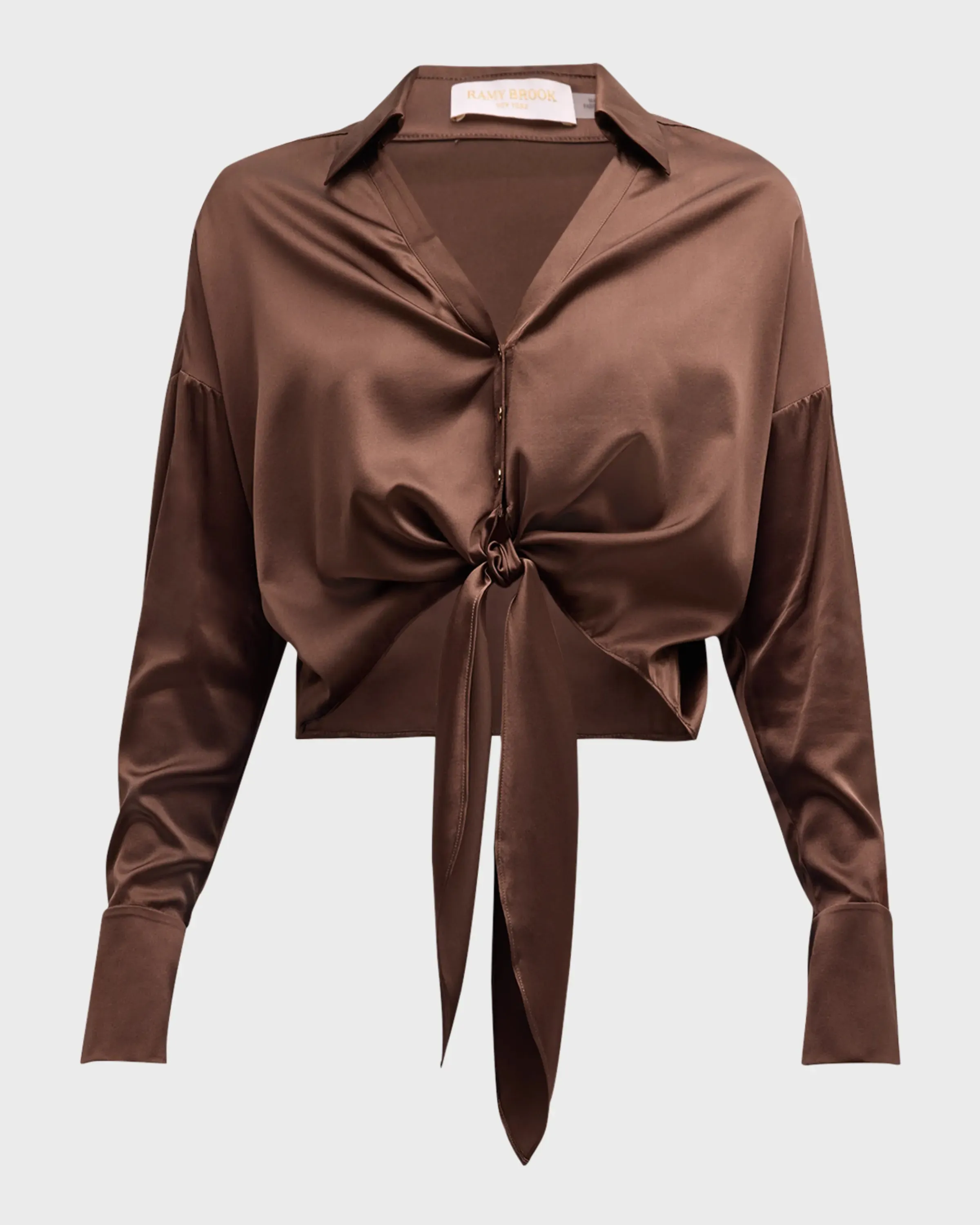 Ramy Brook - Farrah Silk Tie Front Blouse - Multiple Colors sold by Jessie Boutique product image thumbnail 3
