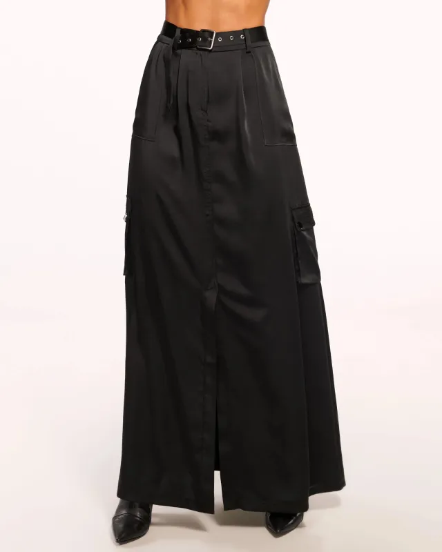 Ramy Brook - Decker Belted Maxi Skirt - Black sold by Jessie Boutique