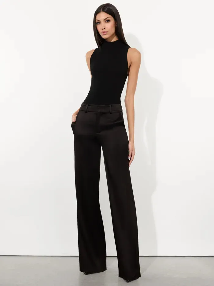 Alice + Olivia - Keaton H/R Straight Trouser - Black sold by Jessie Boutique product image thumbnail 2