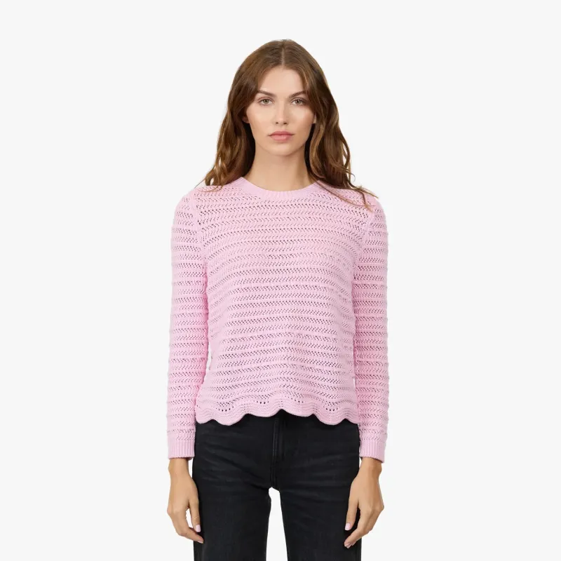 Autumn Cashmere - Crew w/ Scallop Edge - Multiple Colors sold by Jessie Boutique