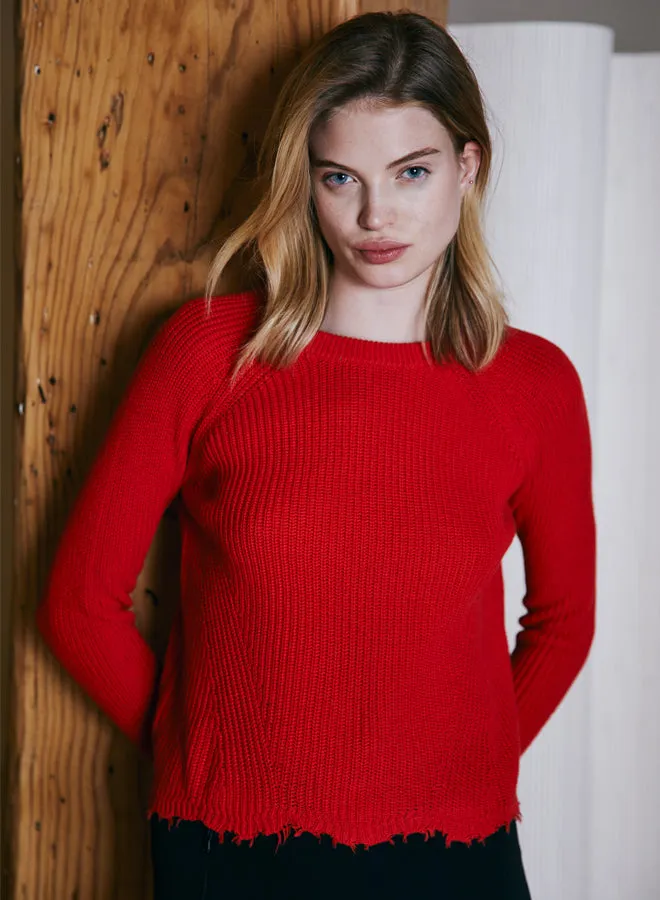 Autumn Cashmere - Distressed Scallop Shaker - Multiple Colors sold by Jessie Boutique product image thumbnail 3