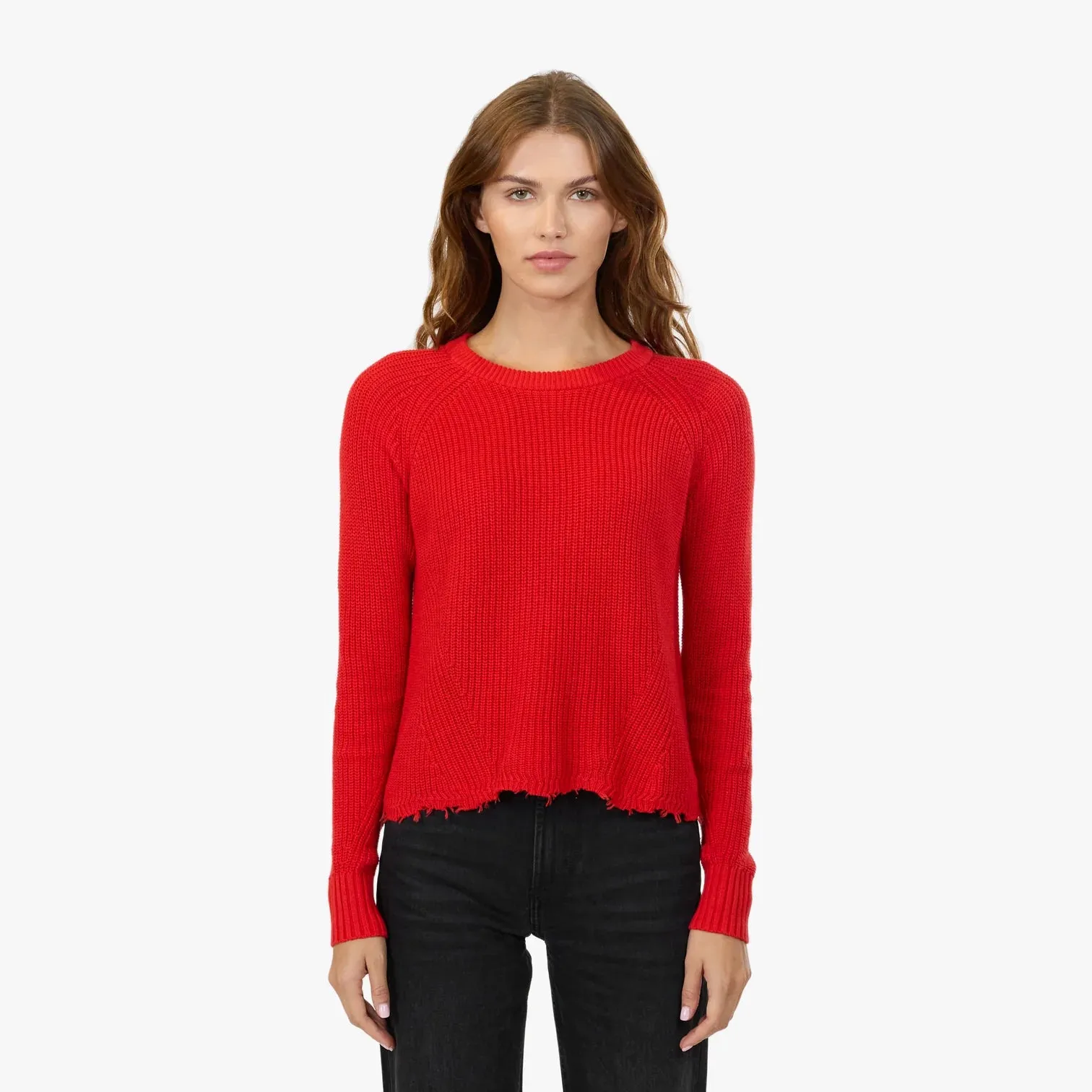 Autumn Cashmere - Distressed Scallop Shaker - Multiple Colors sold by Jessie Boutique