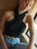 Nation LTD - Hanna Halter Top - Black sold by Jessie Boutique
