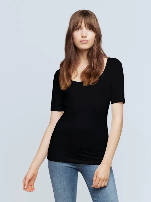 L'agence - Jasmine Top - Black made by L'AGENCE