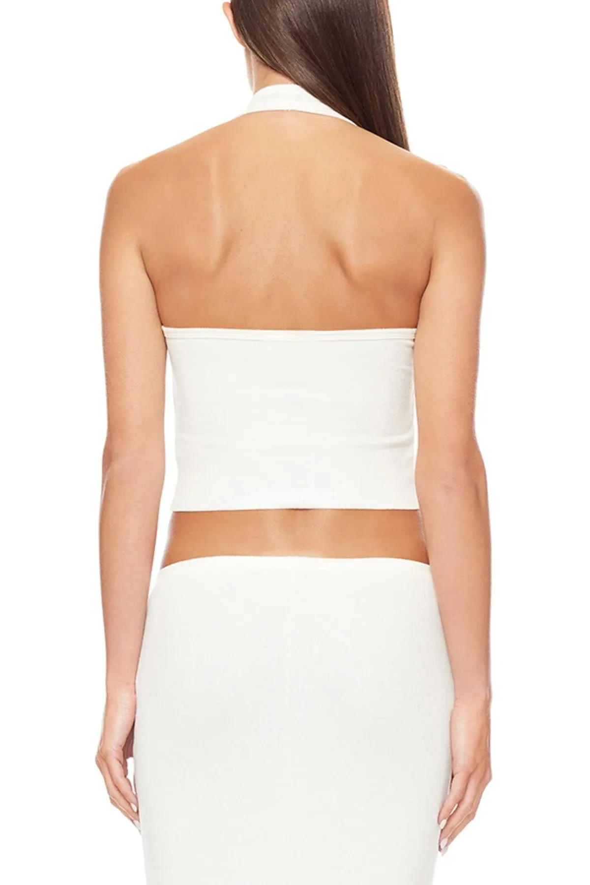 Eterne - Cropped Halter Top - Cream sold by Jessie Boutique product image thumbnail 2