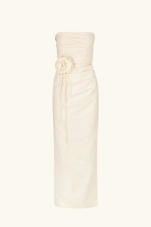 Shona Joy - Lani Strapless Draped Maxi Dress - Rice sold by Jessie Boutique product image thumbnail 5