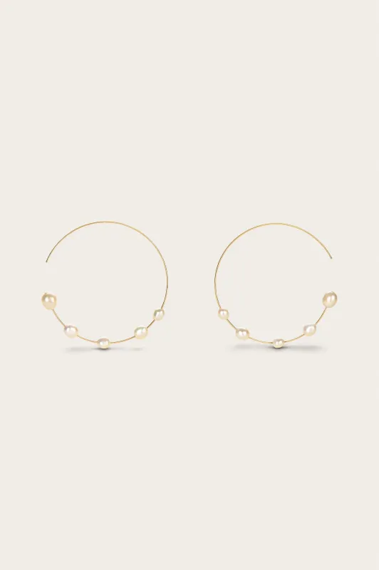 Cult Gaia - Nubia XL Earrings - Pearl sold by Jessie Boutique