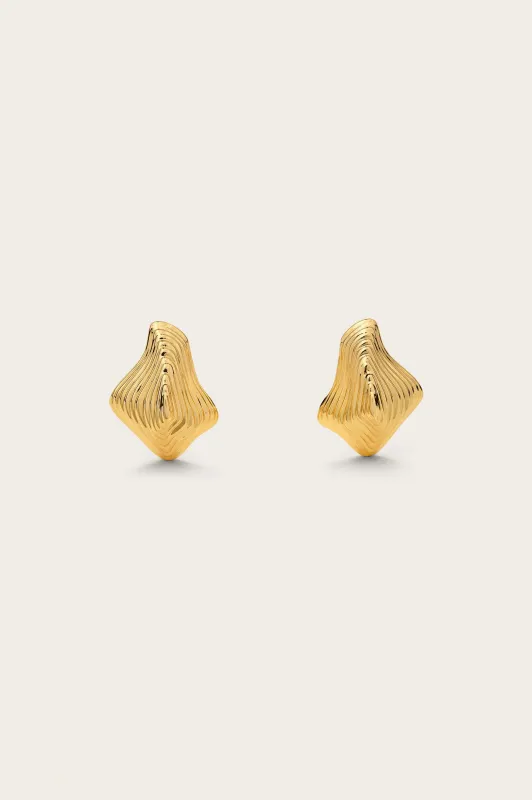 Cult Gaia - Relic Earring - Shiny Brass sold by Jessie Boutique