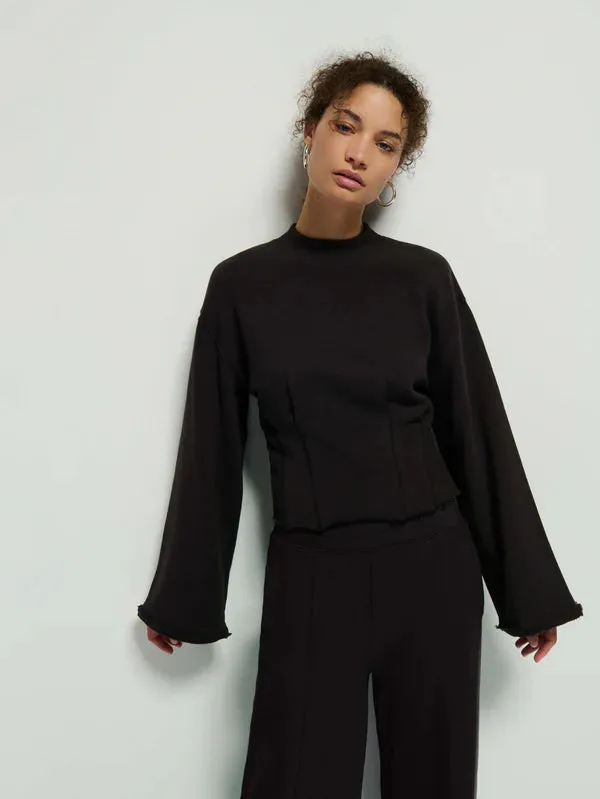 Nation LTD - Rocky Sweatshirt - Jet Black sold by Jessie Boutique