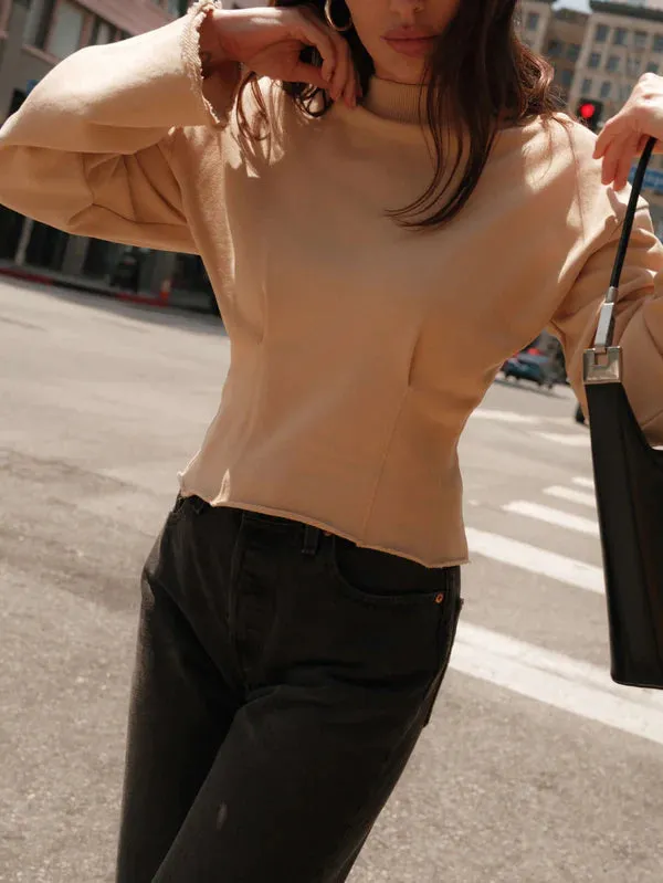 Nation LTD - Rocky Sweatshirt - Warm Sand sold by Jessie Boutique product image thumbnail 5