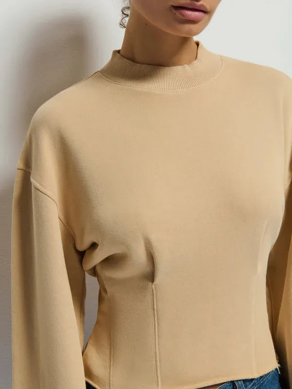 Nation LTD - Rocky Sweatshirt - Warm Sand sold by Jessie Boutique product image thumbnail 4