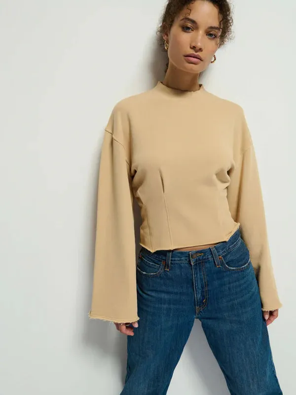 Nation LTD - Rocky Sweatshirt - Warm Sand sold by Jessie Boutique