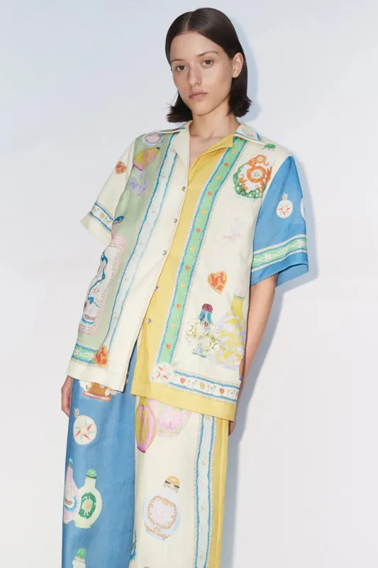 Alémais - Elixir Shirt - Blue/Yellow sold by Jessie Boutique