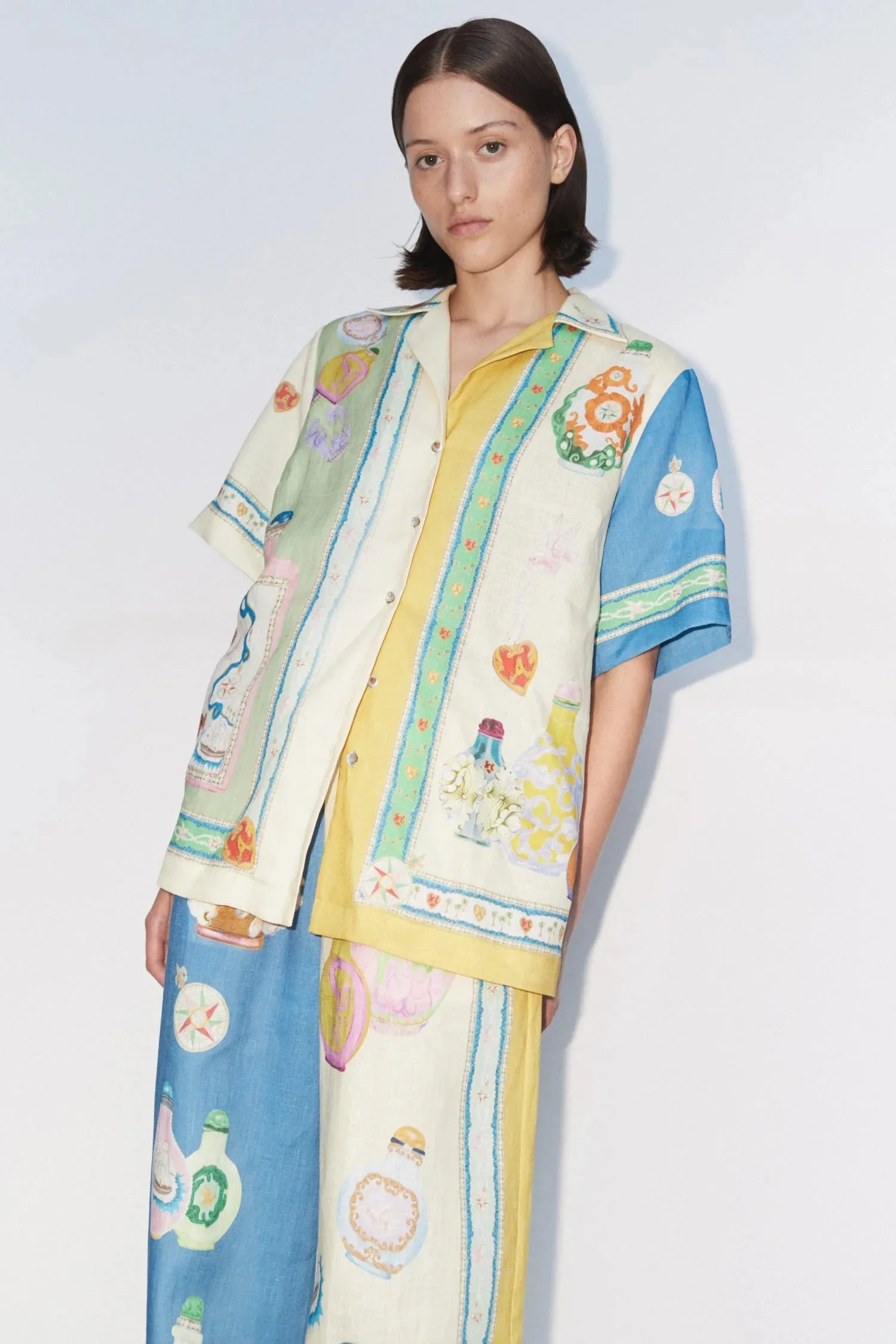 Alémais - Elixir Shirt - Blue/Yellow sold by Jessie Boutique