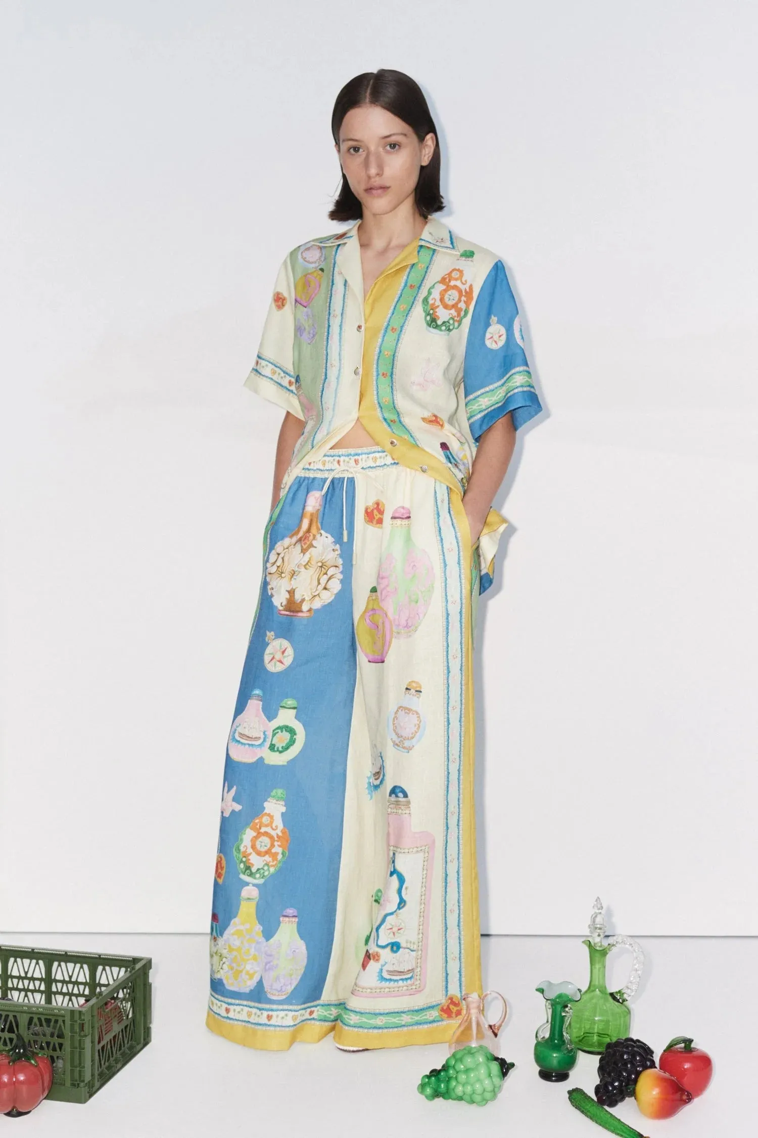 Alémais - Elixir Pant - Blue/Yellow sold by Jessie Boutique