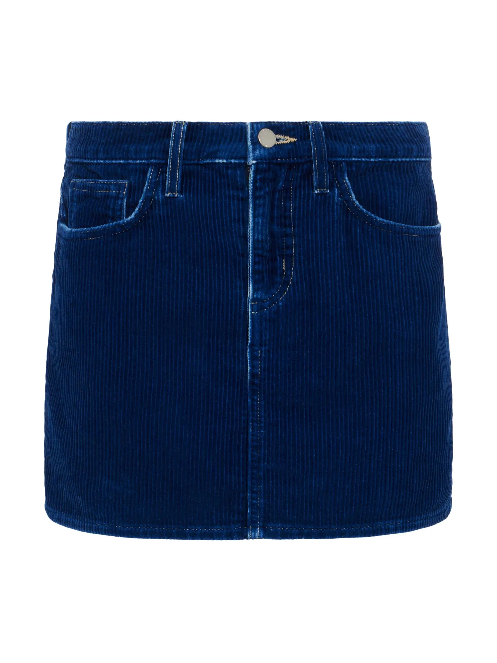 L’agence - Paris Corduroy Mini Skirt - Lapis Blue sold by Jessie Boutique product image thumbnail 5