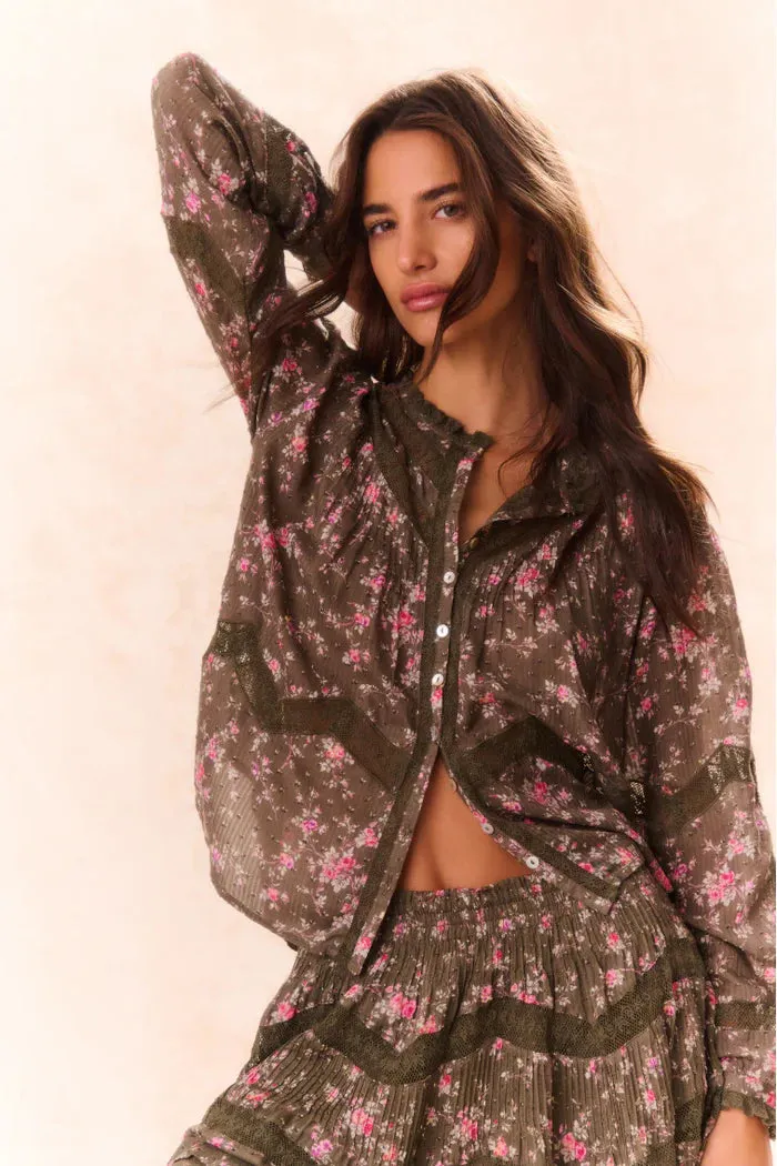 Loveshackfancy - Ravelle Top - Bancha Green sold by Jessie Boutique product image thumbnail 2