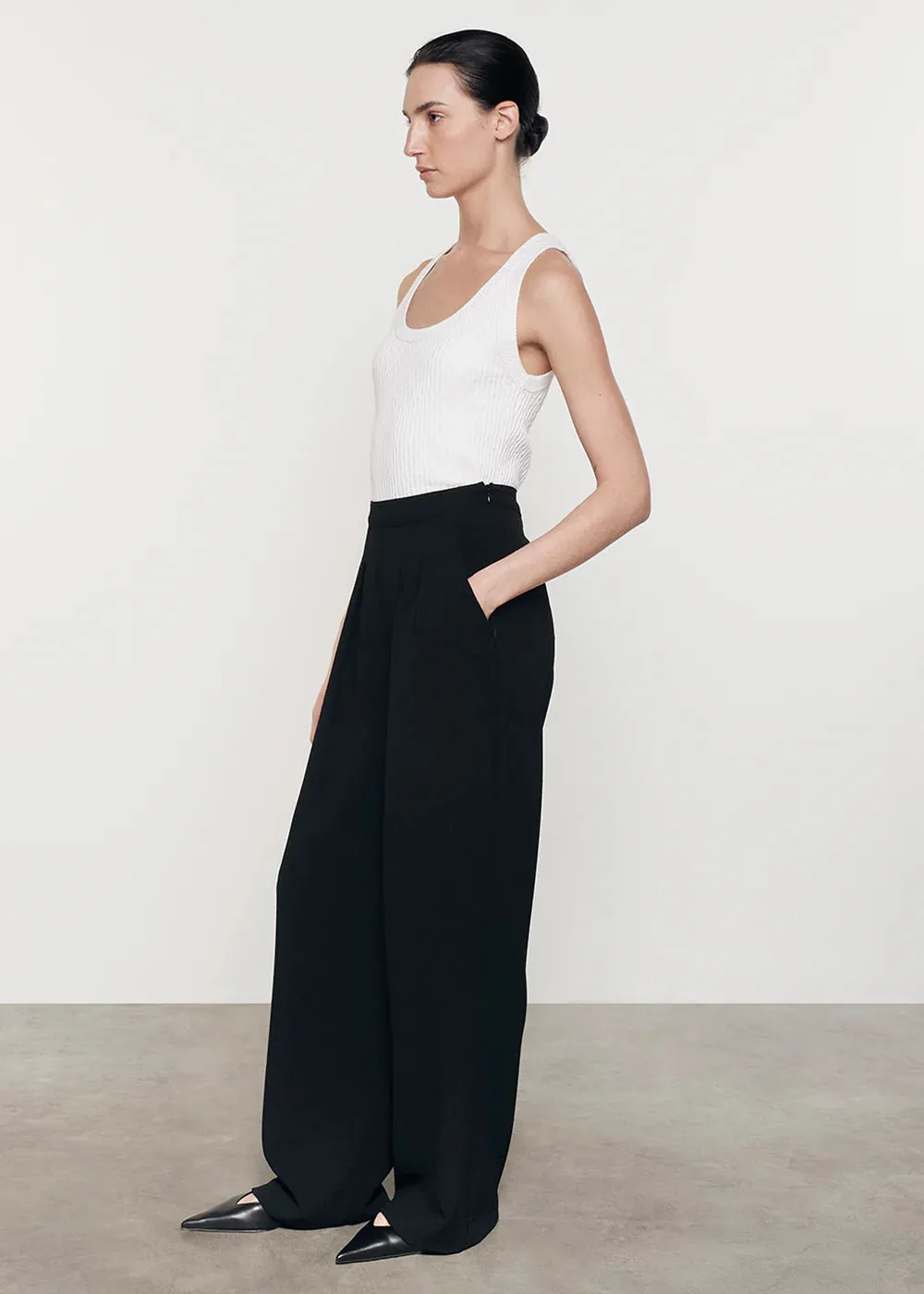 Enza Costa - Cashmere Cotton Pointelle Knit Tank - Multiple Colors sold by Jessie Boutique product image thumbnail 3