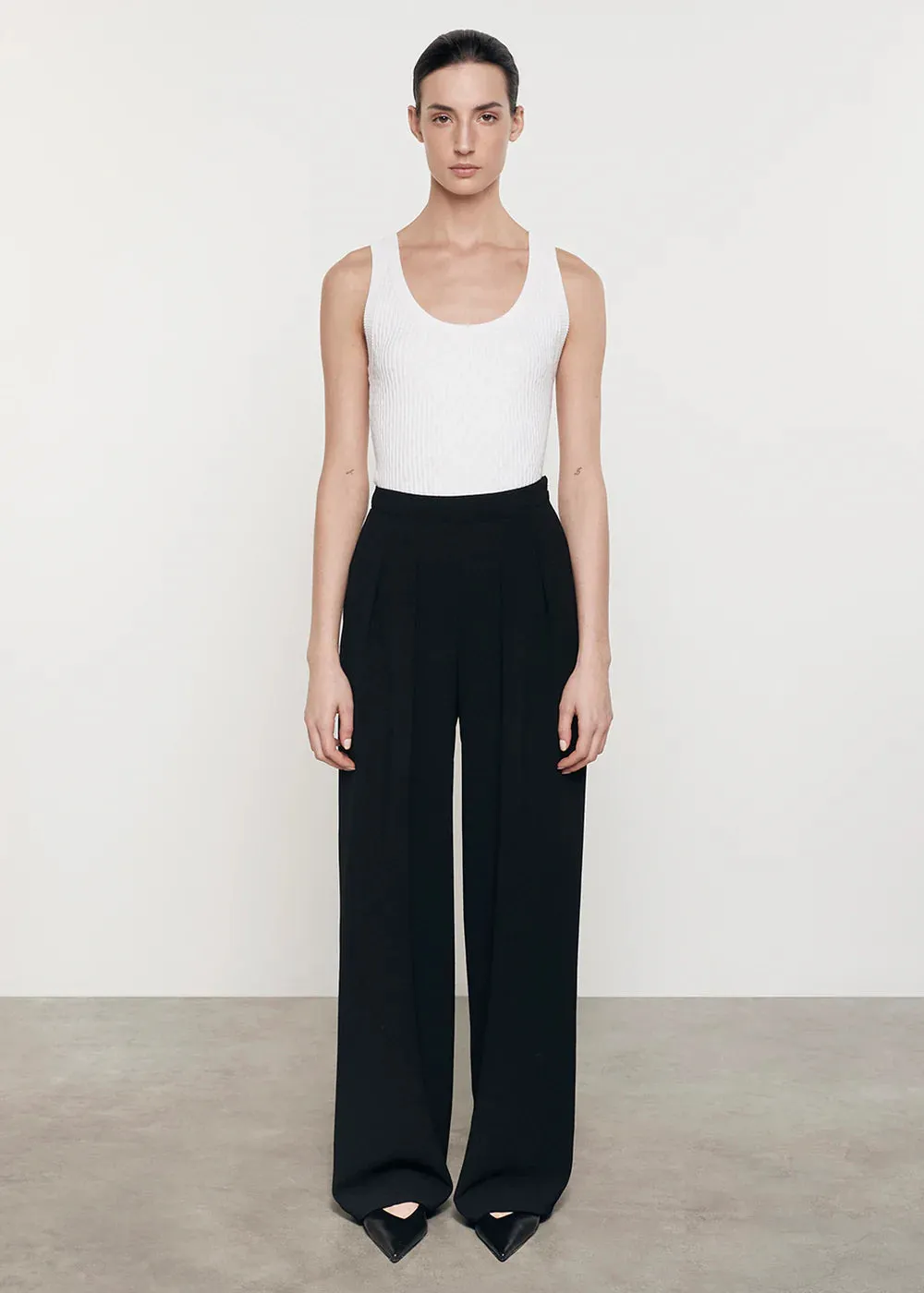 Enza Costa - Cashmere Cotton Pointelle Knit Tank - Multiple Colors sold by Jessie Boutique