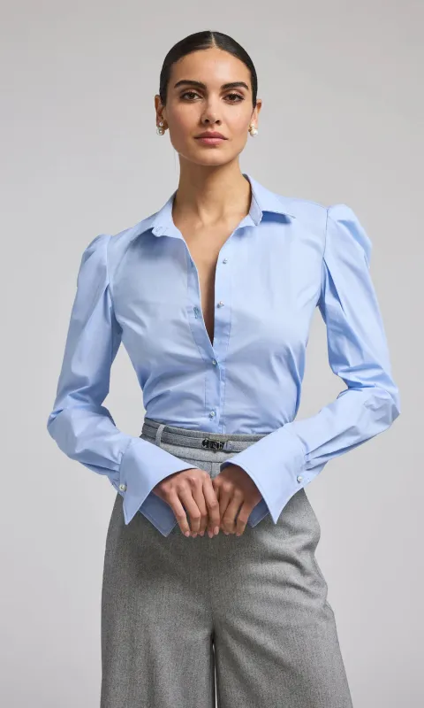 Generation Love - Lyra Shirt - Powder Blue sold by Jessie Boutique