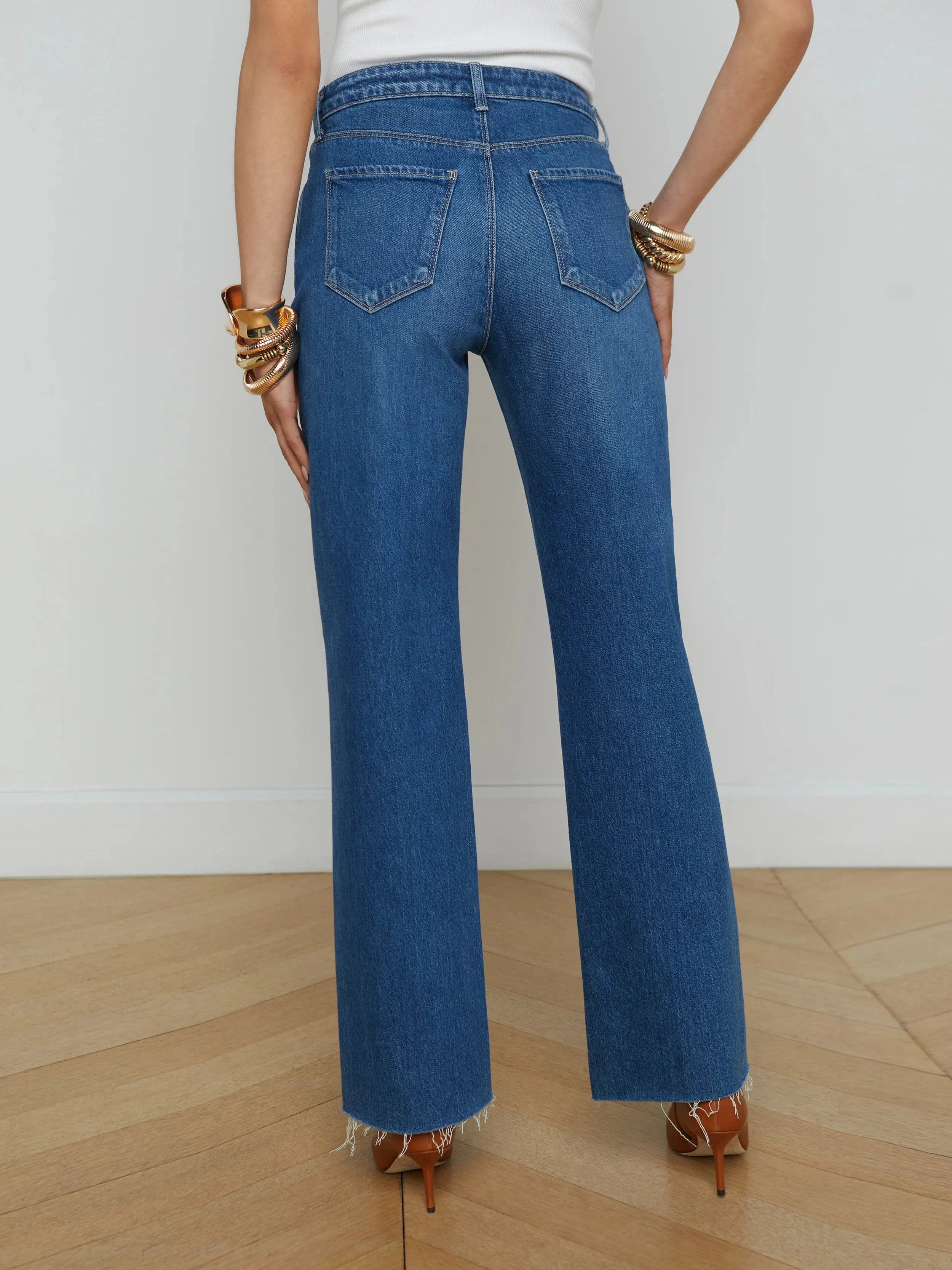 L’agence - Tiana Raw-Hem Wide-Leg Jean - Stockton sold by Jessie Boutique product image thumbnail 4