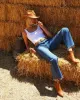L’agence - Tiana Raw-Hem Wide-Leg Jean - Stockton sold by Jessie Boutique