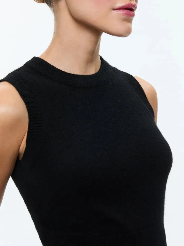 Alice + Olivia - Araceli Shell Top - Black sold by Jessie Boutique product image thumbnail 3