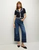 Veronica Beard - Taylor Released Hem Cropped Wide Leg Jean - Bright Blue sold by Jessie Boutique