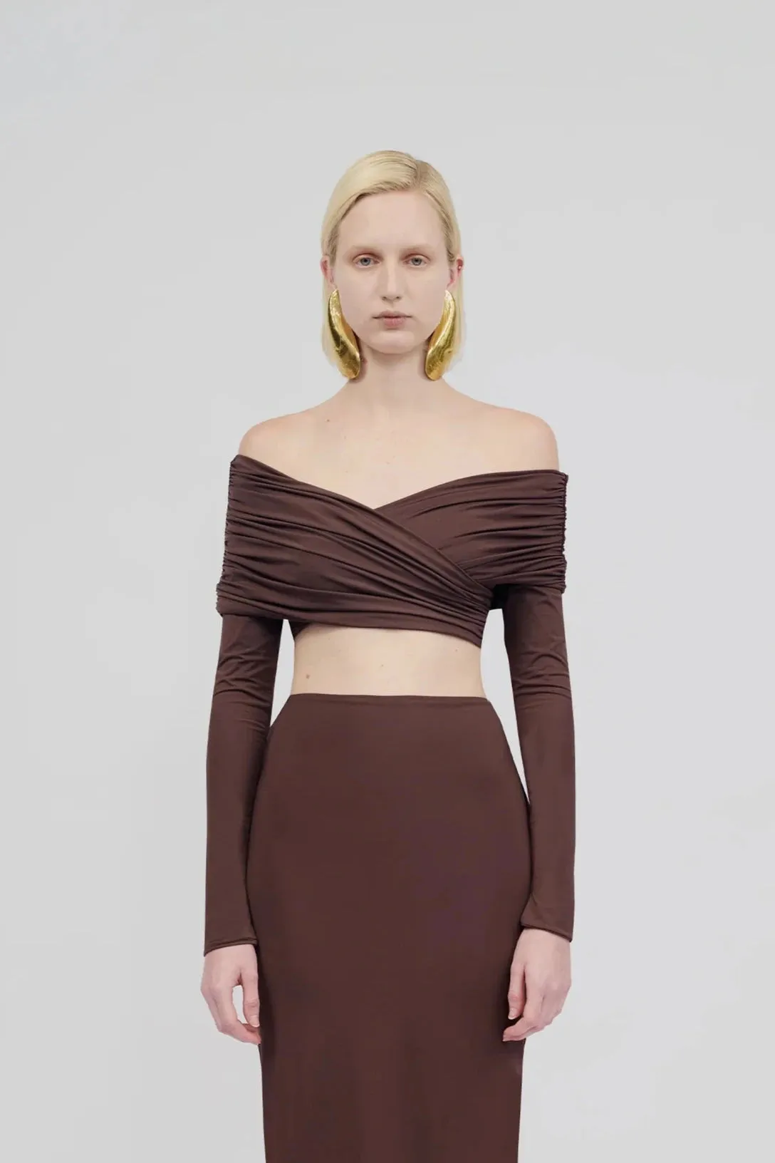 Maygel Coronel - Lido Top - Brown sold by Jessie Boutique