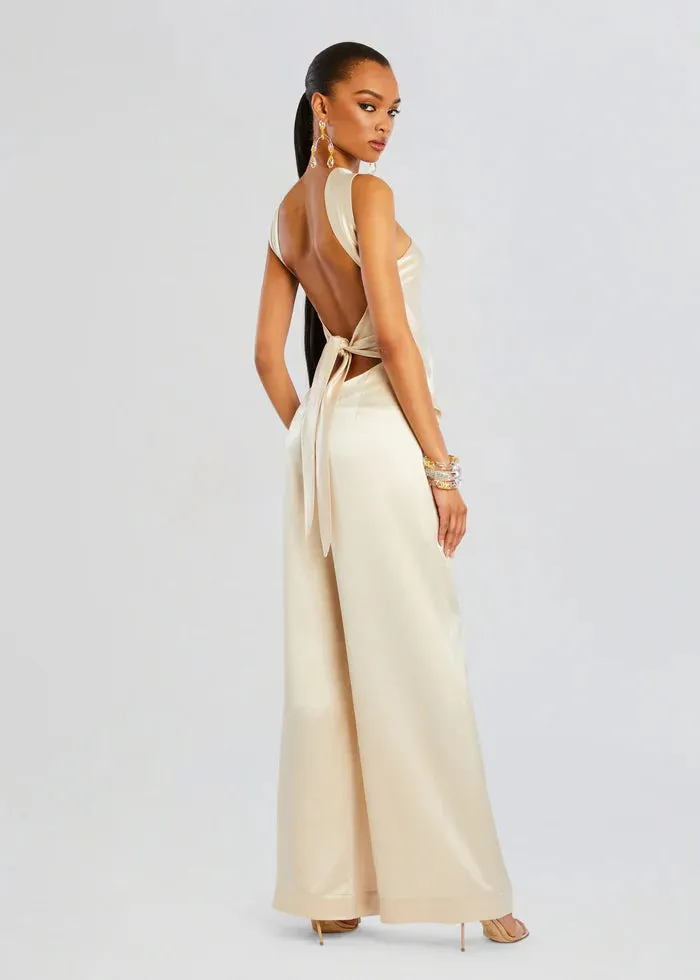 Retrofete - Ensley Jumpsuit - Light Champagne sold by Jessie Boutique product image thumbnail 3