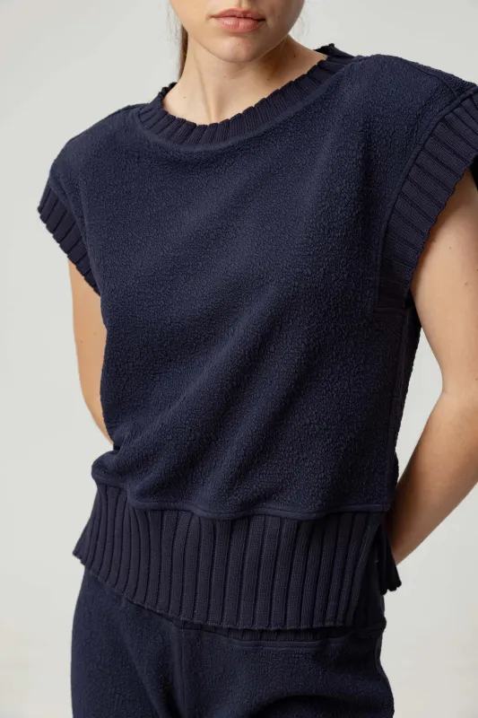 Sundays - Maeve Popover - Navy sold by Jessie Boutique