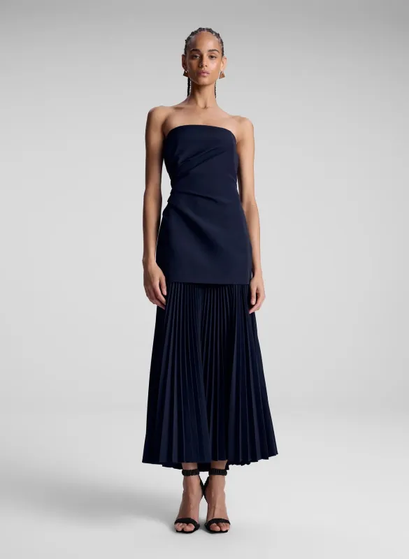 A.L.C - Austin Strapless Pleated Dress - Black made by A.L.C.