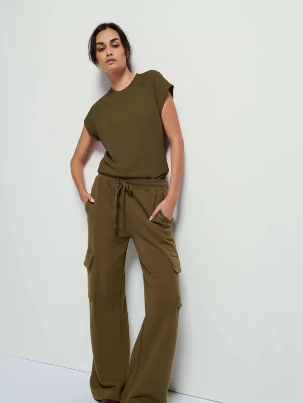 Nation LTD - Casey Cargo Sweatpant - Capers sold by Jessie Boutique