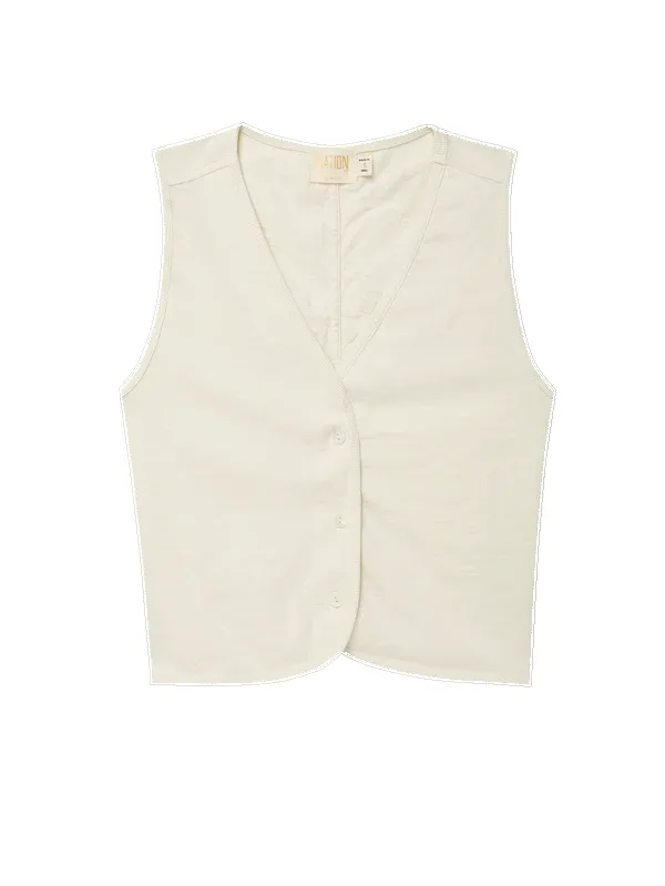 Nation LTD - Vienna Vest - Porcelain sold by Jessie Boutique product image thumbnail 2