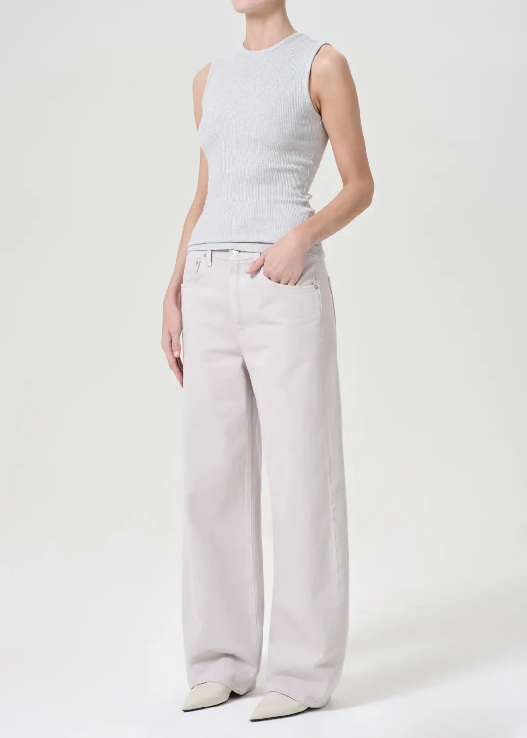 Agolde - Binx Tank - Brushed Grey Heather sold by Jessie Boutique product image thumbnail 5