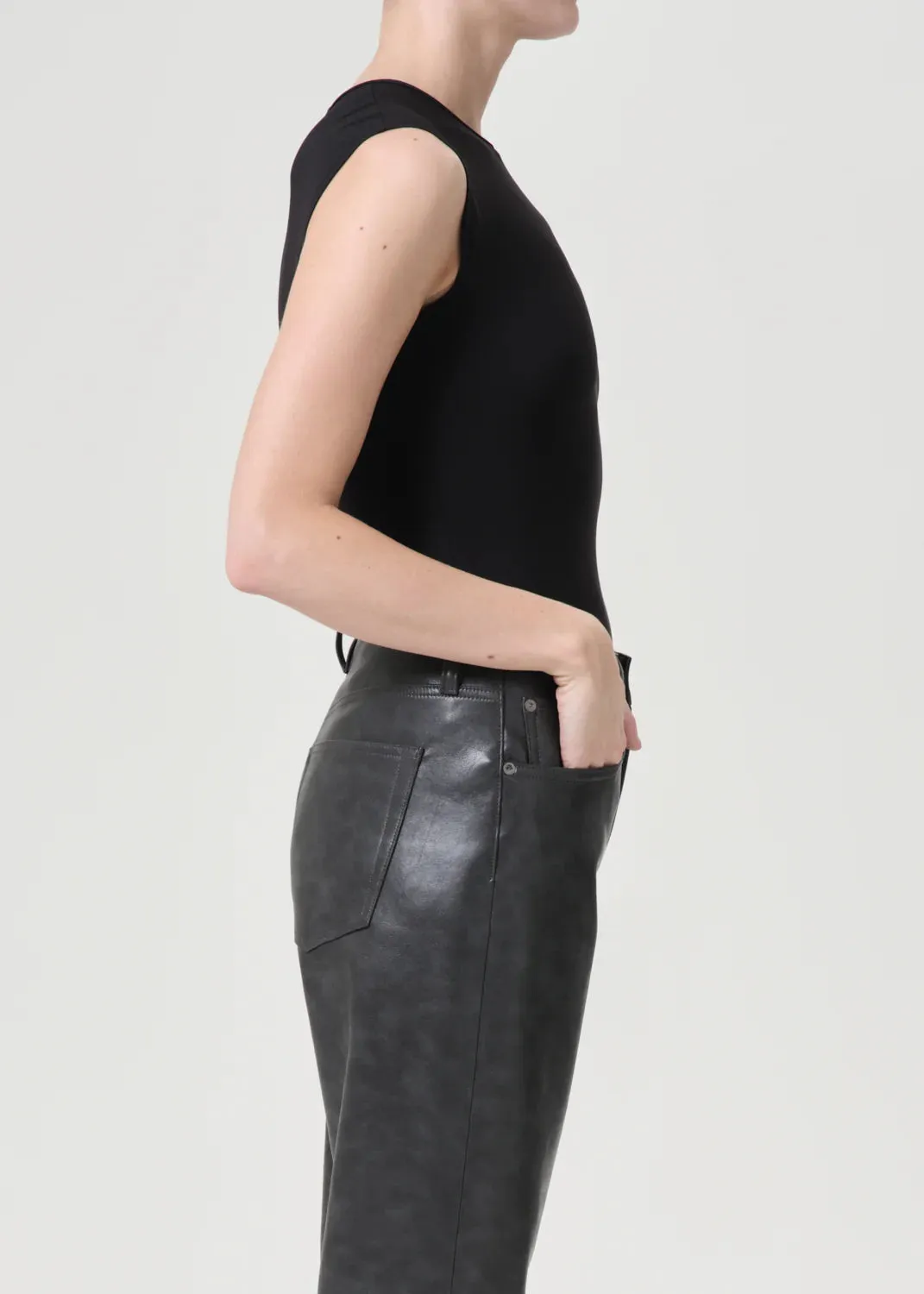 Agolde - Aura Sleeveless Bodysuit - Black sold by Jessie Boutique product image thumbnail 3