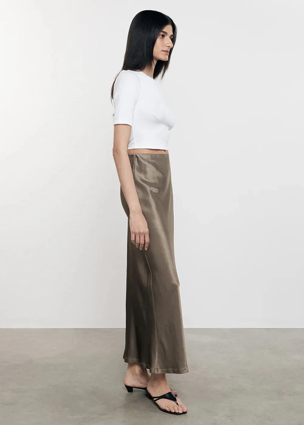 Enza Costa - Silk Knit Half Sleeve Crew - White sold by Jessie Boutique product image thumbnail 2