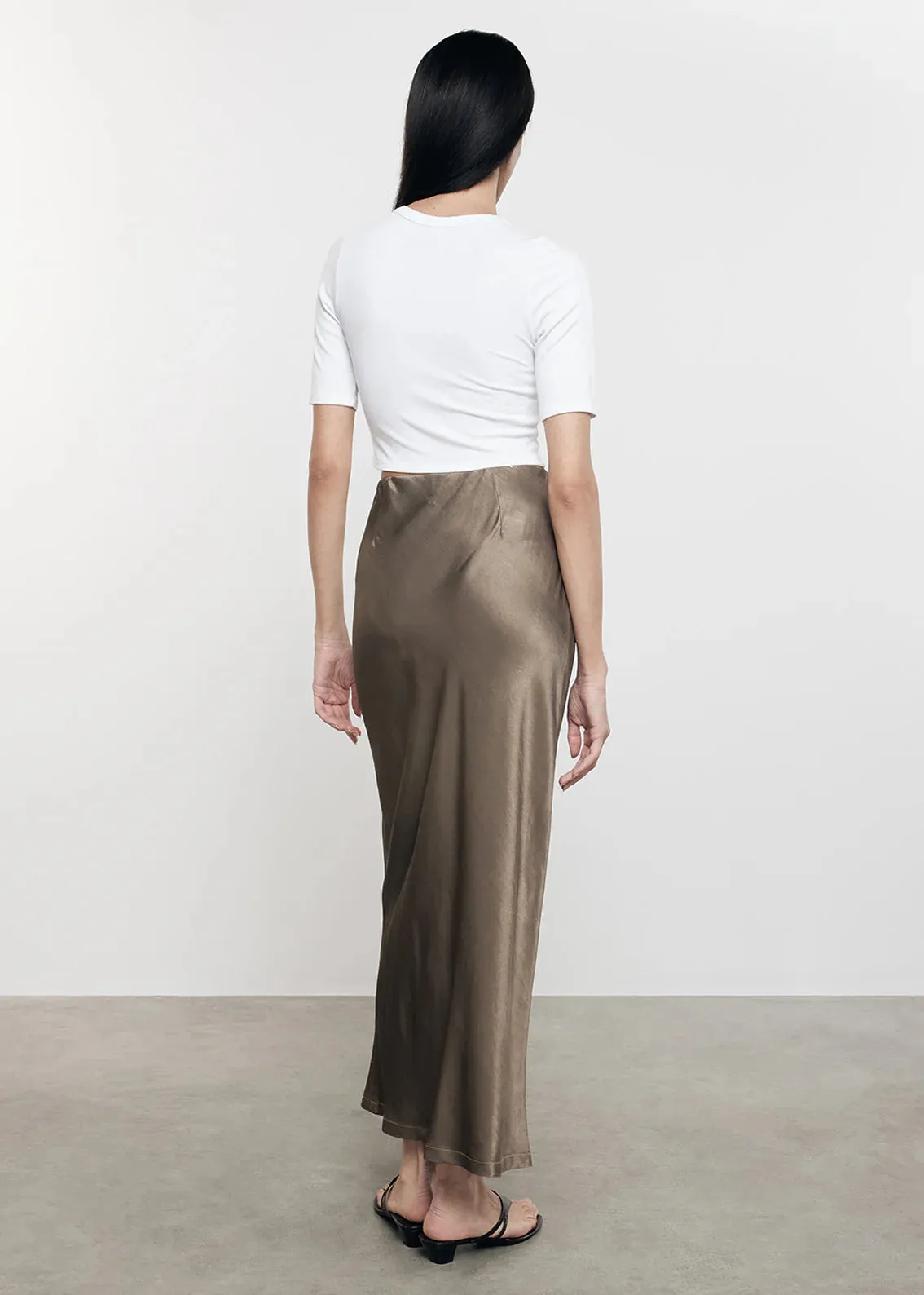 Enza Costa - Silk Knit Half Sleeve Crew - White sold by Jessie Boutique product image thumbnail 3