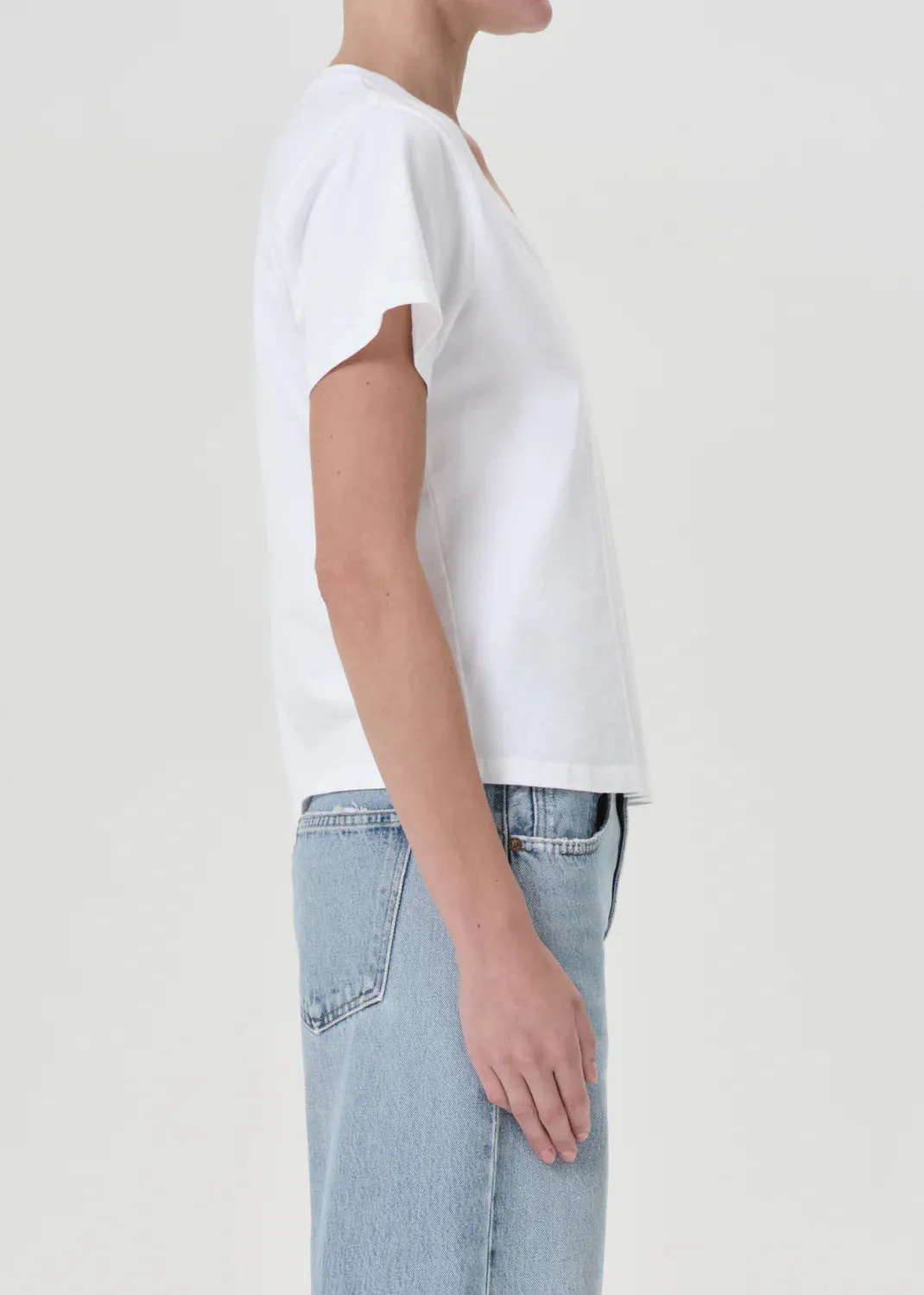 Agolde - Jones T-Shirt - White sold by Jessie Boutique product image thumbnail 4