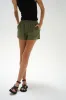 LNA - Aras Linen Elastic Waist Short - Juniper sold by Jessie Boutique
