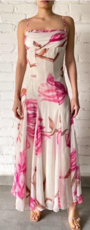 Rococo Sand - Maxi Dress - White Pink sold by Jessie Boutique