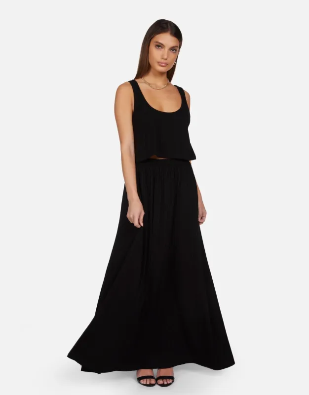 Michael Lauren - Kenno Maxi Skirt - Black made by Michael Lauren