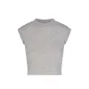 Eterne - Cropped Muscle Tank - Heather Grey sold by Jessie Boutique