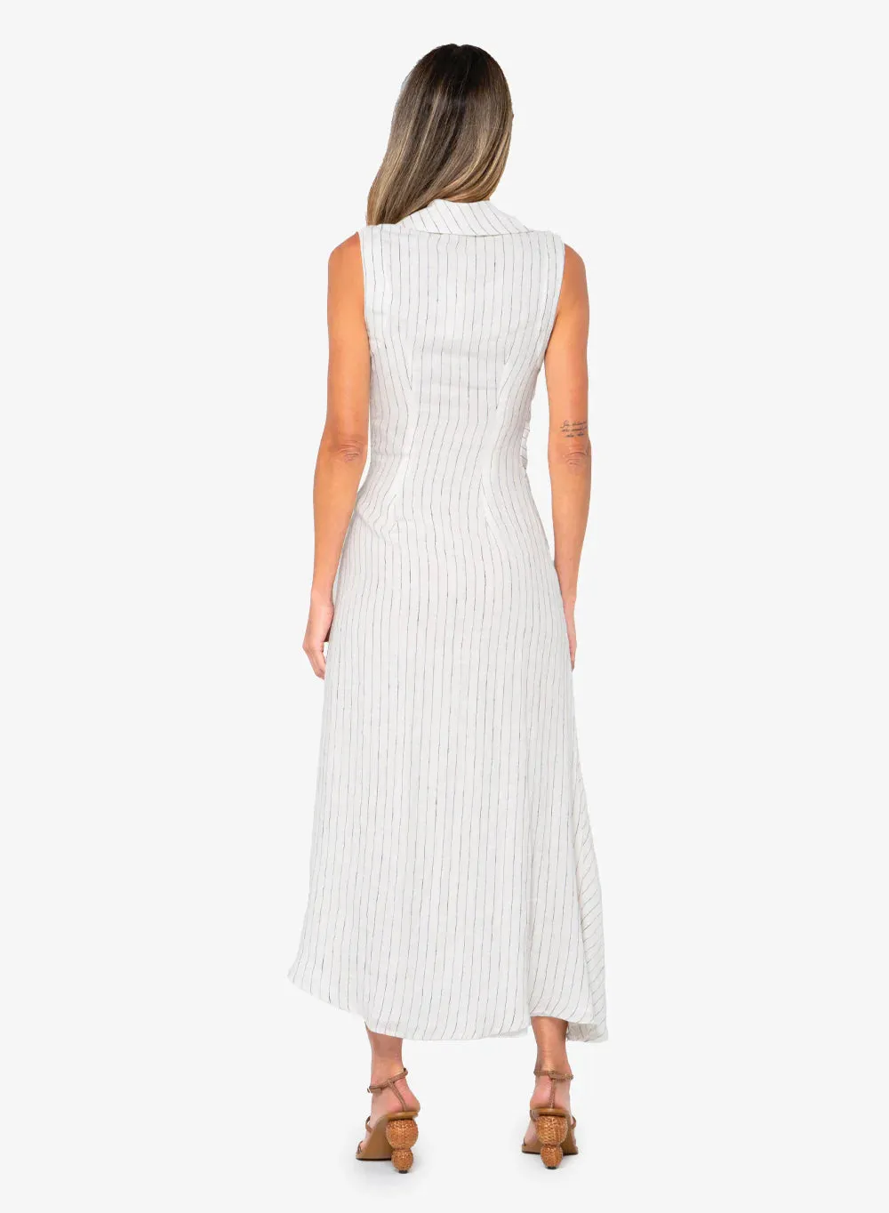 JBQ - Lydia Dress 2.0 - Black Stripe sold by Jessie Boutique product image thumbnail 3
