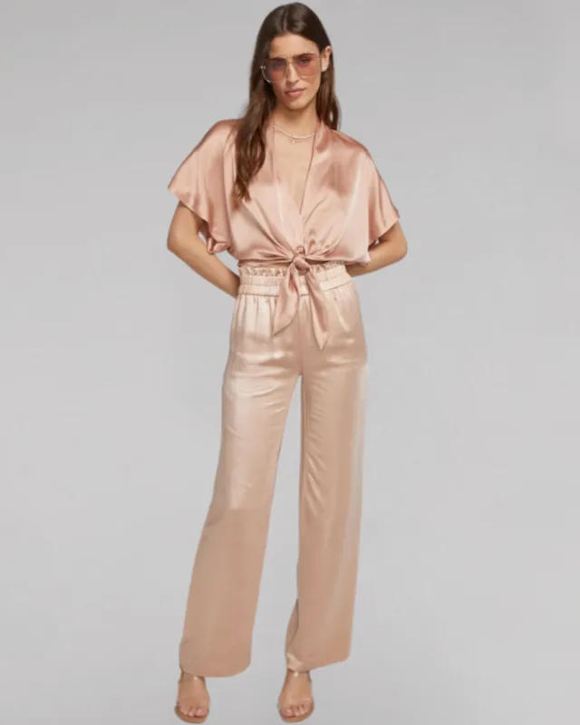Generation love - Theresa Satin Pant - Terracota made by Generation Love