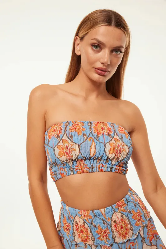 Misa - ROKSANA BANDEAU - CAGED FLORAL sold by Jessie Boutique